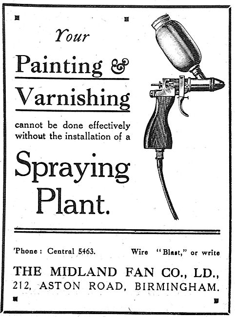 Midland Fan Painting & Varnishing Spraying Plant                 