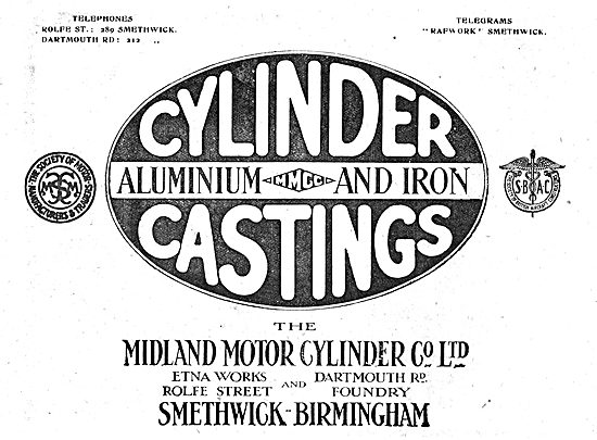 Midland Motor Cylinder Manufacturers Of Aero Engine Cylinders    