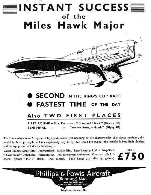 Miles Hawk Major - Phillips & Powis                              