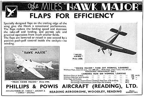 Miles Hawk Major G-ACTD - Phillips & Powis                       