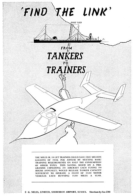 F.G.Miles M100 Jet Trainer - MIles Student                       