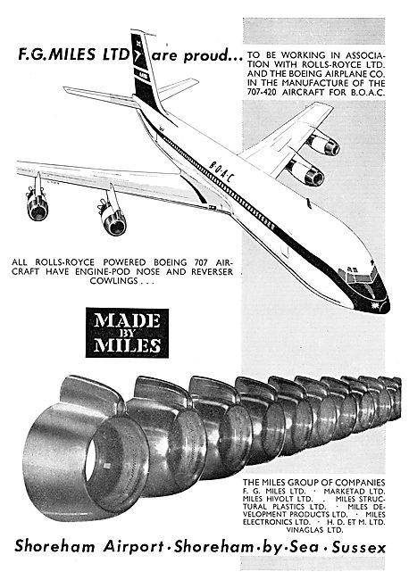 F.G Miles Aircraft Components                                    
