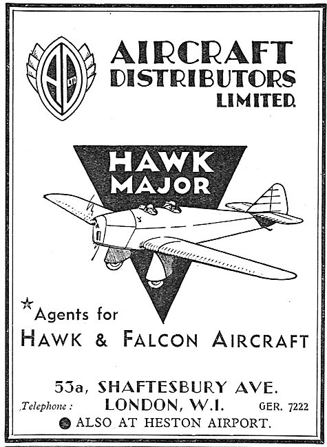 Miles Hawk - Aircraft Distributors Ltd Heston                    