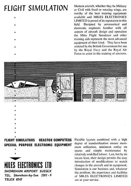 Miles Electronics Ltd - Flight Simulators                        