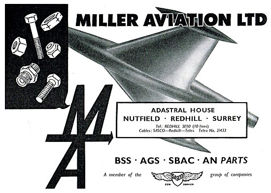 Miller Aviation - Aircraft Parts Suppliers                       