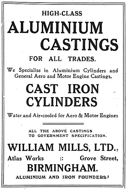 William Mills Cast Iron Cylinders For Engines                    