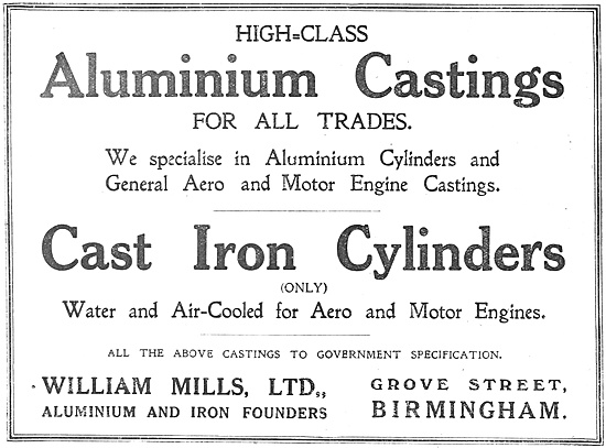 William Mills Aluminium Castings - Cast Iron Cylinders           