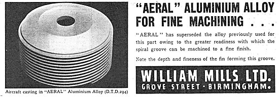 William Mills - Aluminium Castings For Aircraft - Aeral          