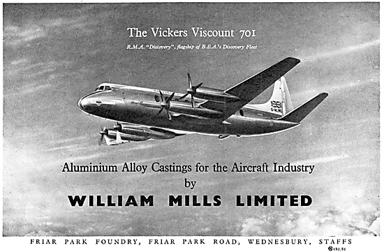 William Mills Aluminium Alloy Castings For Aircraft              