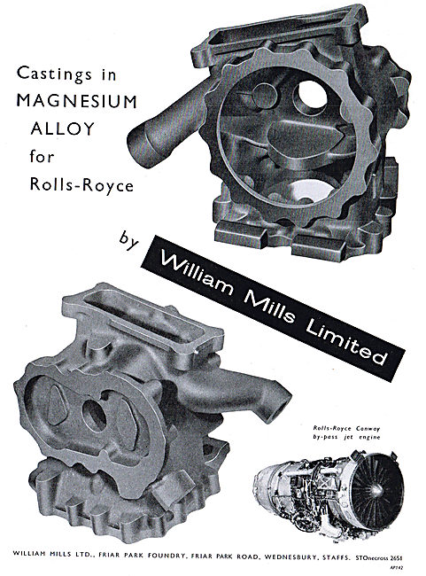 William Mills Castings In Magnesium Alloy For Rolls-Royce        