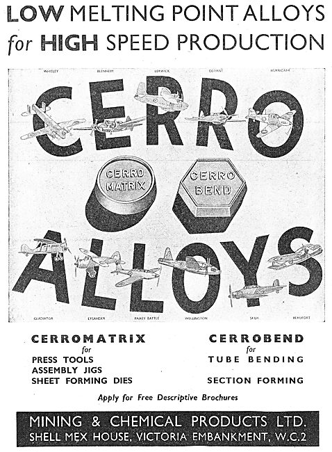 Mining And Chemical : Cerrobend Matrix Tube Bending Fusible Alloy