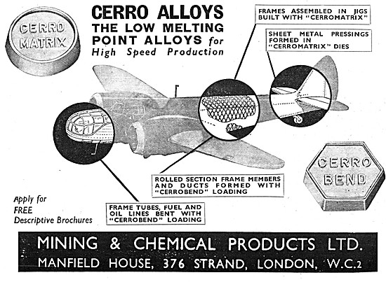 Mining & Chemical  Fusible Allys - Mining & Chemical CERRO Alloys
