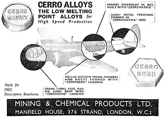 Mining And Chemical Cerro Alloys                                 