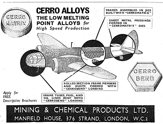 Mining & Chemical Cerro Alloys - Cerro Matrix - Cerro Bend       