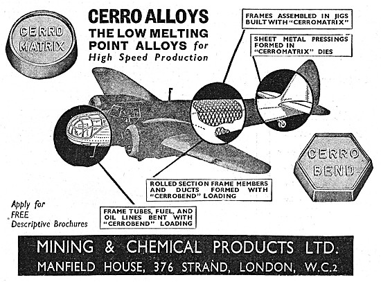Mining & Chemical Low Melting Point Alloys - Cerro Matrix        