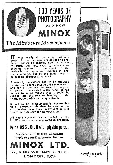 Minox Miniature Camera                                           