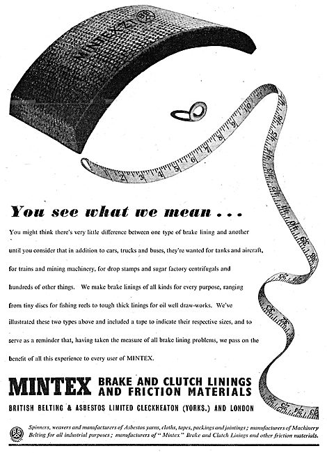 Mintex Brake & Clutch Linings                                    