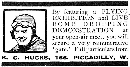 B.C.Hucks Bomb Dropping Demonstration                            