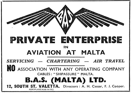 B.A.S Malta - Servicing - Chartering - Air Travel                
