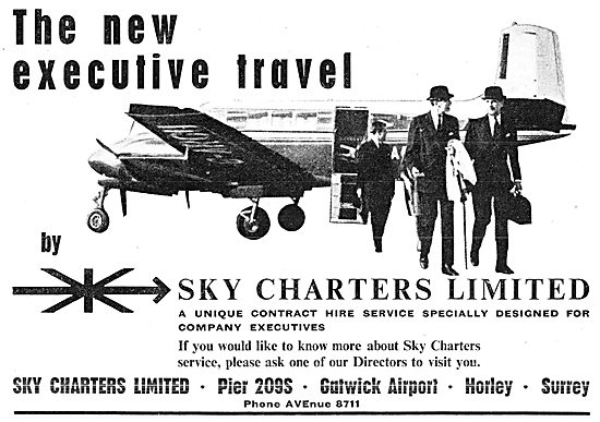 Sky Charters Air-Taxi Gatwick 1963                               