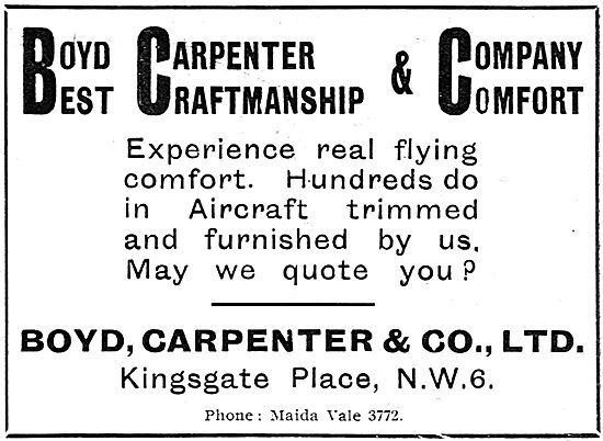 Boyd Carpenter & Co - Aircraft Interiors                         