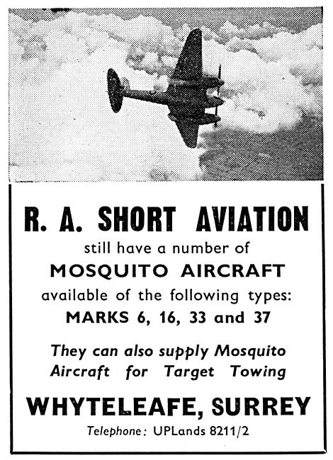 R.A.Short Aviation. Ex Military Aircraft Sales                   