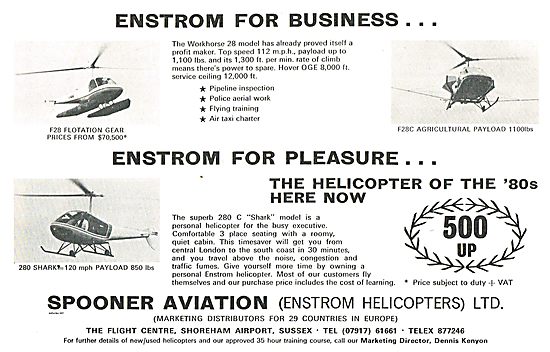 Spooner Aviation - Enstrom Helicopters                           