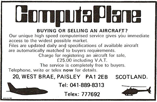 ComputaPlane Service For Buying Or Selling Your Aircraft         