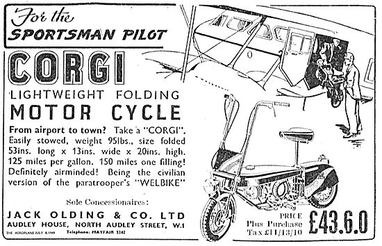 Jack Olding & Co Ltd Corgi Lightweight Folding Motorcycle        