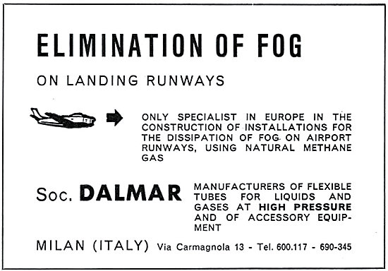 Dalmar Airfiled Fog Dispersal Equipment                          