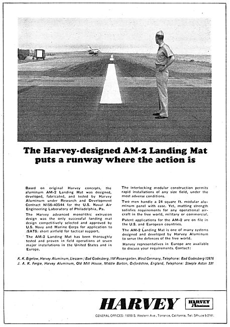 Harvey Aluminium AM-2 Runway Landing Mats 1965                   