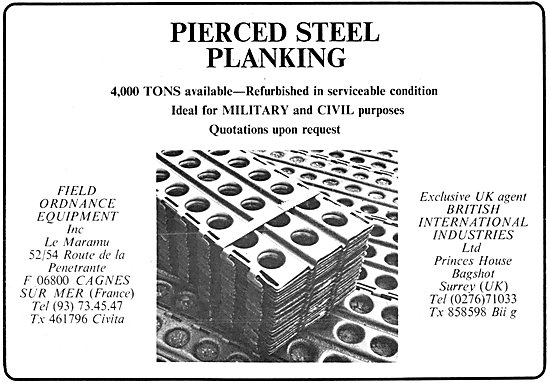 British International Industries. PSP Perforated Steel Planking  