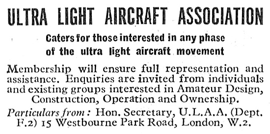 Ultra Light Aircraft Association 1947                            