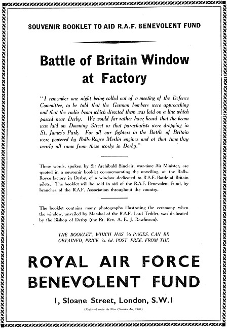 Royal Air Force Benevolent Fund 1949                             