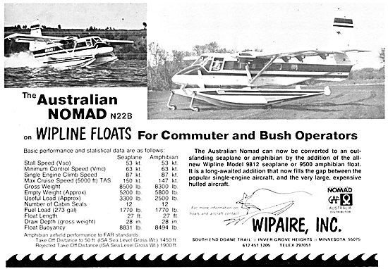 Wipaire Wipline Aircraft Floats                                  