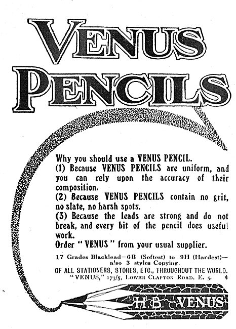 Venus Pencils For Draughtsmen                                    