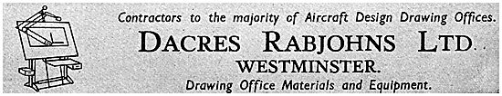 Dacres Rabjohns. Drawing Office Equipment & Materials.           