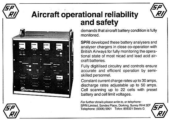 SPRI Battery Analysers                                           