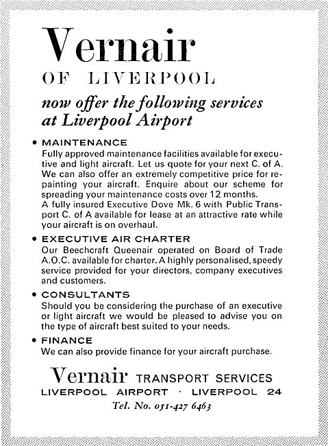 Vernair Transport Services Liverpool Airport                     