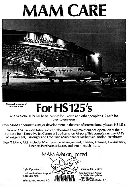 MAM Aviation Executive Jet Centre 1980                           