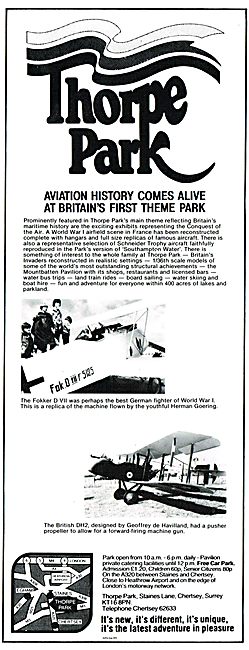 Thorpe Park - Britain's First Aviation Theme Park                