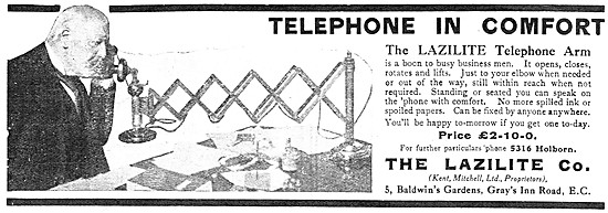 The Lazilite Telephone Arm                                       