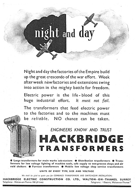 Hackbridge Industrial Transformers                               