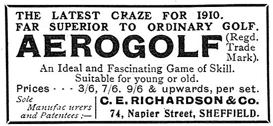 C.E.Richardson & Co. Aerogolf Game                               