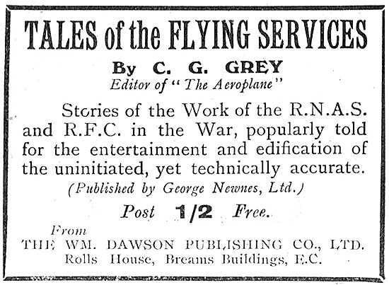 Tales Of the Flying Services By C. G. Grey                       