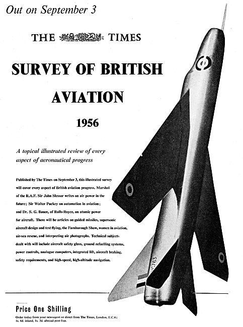 The Times Survey Of British Aviation 1/-                         