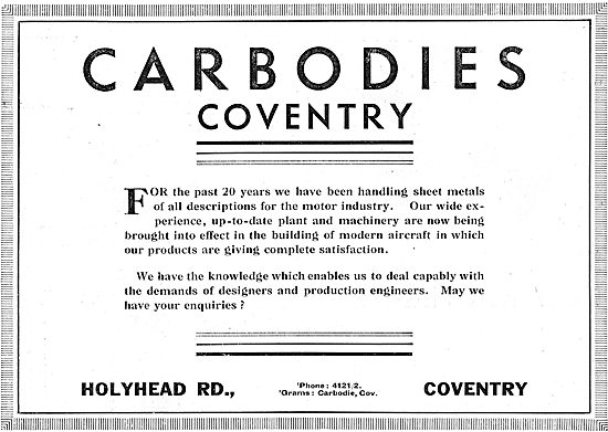 Carbodies Of Coventry - Sheet Metal Work                         