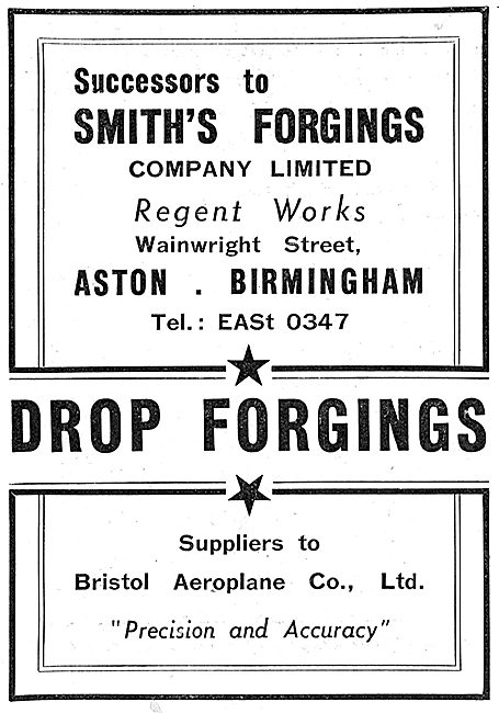 Smith's Forgings. Regent Works. Wainwright St, Aston.Birmingham  