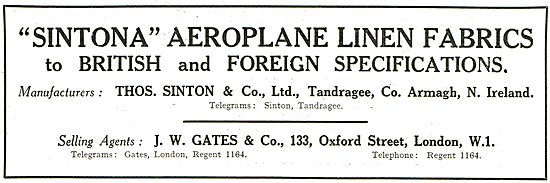 J.W.Gates & Co: Sintonia Aeroplane Linen                         