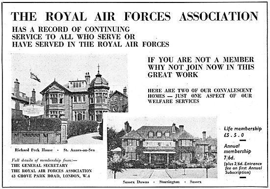 Royal Air Forces Association. RAFA Convalescent Homes            